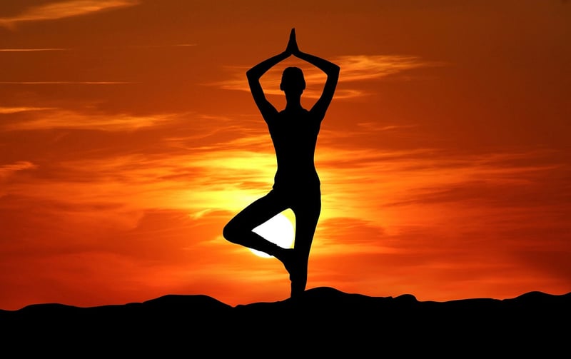 Yoga silhouette